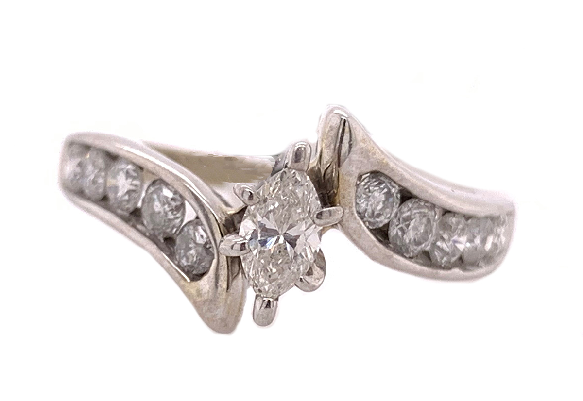 Bypass sales marquise ring